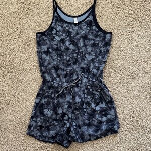 Athleta Black and Gray Romper